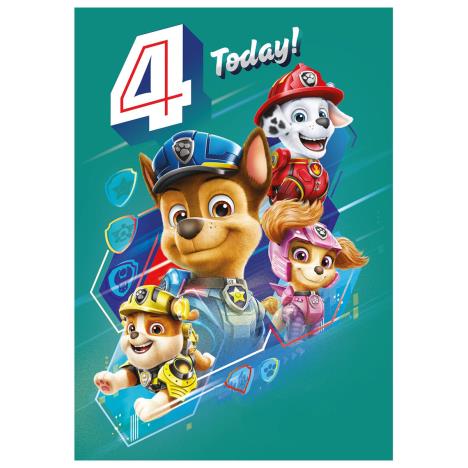 4 Today Paw Patrol 4th Birthday Card £2.45